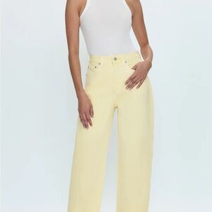 Pistola ELI HIGH RISE BARREL JEAN - SOFT BUTTERCUP